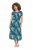 Ulla Popken 848696 Gemustertes Kleid Dunkelblau - Sommerkleider - Sommerkleider in großen Größen