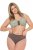 Ulla Popken 848826 Strings mit Animal-Print 3er-Pack Taupe - Slips - 