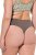 Ulla Popken 848826 Strings mit Animal-Print 3er-Pack Taupe - Slips - 