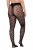 Ulla Popken 849055 Geblümte Strumpfhose Schwarz - Strumpfhosen & Socken - 