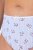 Ulla Popken 849098 Geblümte Slips 5er-Pack Hellblau - Slips - 