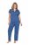Ulla Popken 849144 Pyjama mit Animal-Print Dunkelblau - Pyjama/Loungewear - 