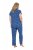 Ulla Popken 849144 Pyjama mit Animal-Print Dunkelblau - Pyjama/Loungewear - 