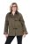 Ulla Popken 849246 Jacke in Lederoptik Oliv - Jacken - Damenjacken in großen Größen