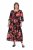 Ulla Popken 849593 Geblümtes Hemdblusenkleid Dunkelblau - Maxikleider - Maxikleider in großen Größen