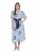 Ulla Popken 849662 Geblümtes Hemdblusenkleid Wollweiß - Midikleider - Midikleider für Damen in großen Größen