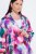 Ulla Popken 849728 Geblümter Blazer aus Leinenmix Weiß - Blazer - Blazer in großen Größen für Damen