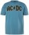 JP1880 849790 AC/DC Classic Logo T-Shirt Türkisblau - Band-T-shirts - Band T-Shirts in großen Größen