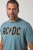 JP1880 849790 AC/DC Classic Logo T-Shirt Türkisblau - Band-T-shirts - Band T-Shirts in großen Größen