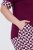 Ulla Popken 849850 Pyjama mit Karomuster Beerenrot - Pyjama/Loungewear - 