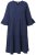 Ulla Popken 849856 Kleid mit Volants Dunkelblau - Midikleider - Midikleider für Damen in großen Größen