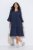 Ulla Popken 849856 Kleid mit Volants Dunkelblau - Midikleider - Midikleider für Damen in großen Größen
