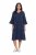 Ulla Popken 849856 Kleid mit Volants Dunkelblau - Midikleider - Midikleider für Damen in großen Größen