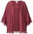 Ulla Popken 849860 Kimono Rostrot - Strickjacken - Damen-Cardigans in großen Größen