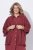 Ulla Popken 849860 Kimono Rostrot - Strickjacken - Damen-Cardigans in großen Größen