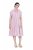 Ulla Popken 849969 Gestreiftes Midikleid mit Volants Rosa - Midikleider - Midikleider für Damen in großen Größen