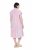 Ulla Popken 849969 Gestreiftes Midikleid mit Volants Rosa - Midikleider - Midikleider für Damen in großen Größen