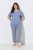 Ulla Popken 850045 Pyjama mit kurzen Ärmeln Hellblau - Pyjama/Loungewear - 