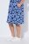 Ulla Popken 850121 Kurzärmliges Jerseykleid mit V-Ausschnitt Blau - Jerseykleider - 