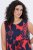 Ulla Popken 850175 Gemustertes Jerseykleid Koralle - Jerseykleider - 