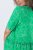 Ulla Popken 850204 Kurzärmliges Jerseykleid mit V-Ausschnitt Grün - Jerseykleider - 