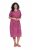 Ulla Popken 850346 Gemustertes Kleid mit V-Ausschnitt Rosa - Midikleider - Midikleider für Damen in großen Größen