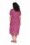 Ulla Popken 850346 Gemustertes Kleid mit V-Ausschnitt Rosa - Midikleider - Midikleider für Damen in großen Größen
