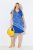 Ulla Popken 850389 Gemustertes Chiffonkleid Blau - Kleider - Kleider für alle Größen