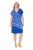 Ulla Popken 850389 Gemustertes Chiffonkleid Blau - Kleider - Kleider für alle Größen