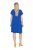 Ulla Popken 850389 Gemustertes Chiffonkleid Blau - Kleider - Kleider für alle Größen
