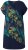 Ulla Popken 850393 Gemustertes Chiffonkleid Dunkelblau - Sommerkleider - Sommerkleider in großen Größen