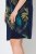 Ulla Popken 850393 Gemustertes Chiffonkleid Dunkelblau - Sommerkleider - Sommerkleider in großen Größen