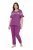 Ulla Popken 850403 Pyjama mit Blumenmuster Violett - Pyjama/Loungewear - 