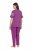 Ulla Popken 850403 Pyjama mit Blumenmuster Violett - Pyjama/Loungewear - 