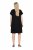 Ulla Popken 850406 Gemustertes Chiffonkleid Schwarz - Kleider - Kleider für alle Größen