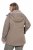 Ulla Popken 850509 Kunstfelljacke Taupe - Jacken - Damenjacken in großen Größen