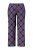 Ulla Popken 850864 3-teiliges Pyjama-Set mit Karomuster Violett - Pyjama/Loungewear - 