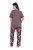 Ulla Popken 850903 Pyjama mit Blumenmuster 2er-Pack Braun - Pyjama/Loungewear - 