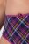 Ulla Popken 851070 Karierte Slips aus Bio-Baumwolle 5er-Pack Violett - Slips - 