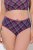 Ulla Popken 851070 Karierte Slips aus Bio-Baumwolle 5er-Pack Violett - Slips - 