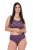 Ulla Popken 851070 Karierte Slips aus Bio-Baumwolle 5er-Pack Violett - Slips - 