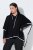 Ulla Popken 851127 Offener Strickponcho mit Strasskante Schwarz - Ponchos & Capes - 