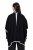 Ulla Popken 851127 Offener Strickponcho mit Strasskante Schwarz - Ponchos & Capes - 