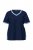 Ulla Popken 851245 Pyjama mit Streifen Dunkelblau - Pyjama/Loungewear - 
