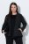 Ulla Popken 851341 Nadelstreifen-Blazer mit Stretch Schwarz - Blazer - Blazer in großen Größen für Damen