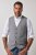 JP1880 851399 Weste aus Wollmischung mit Strickrücken Hellgrau - Herrenanzüge und -blazer - Herrenanzüge und -blazer in großen Größen