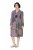 Ulla Popken 851546 Gemustertes Midikleid Senfgelb - Midikleider - Midikleider für Damen in großen Größen