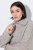 Ulla Popken 851563 Langärmliges Strickkleid Beige - Kleider - Kleider für alle Größen