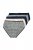 Ulla Popken 851687 Gemusterte Slips 5er-Pack Hellblau - Slips - 