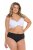 Ulla Popken 851752 Gestreifte Slips 5er-Pack Schwarz - Slips - 